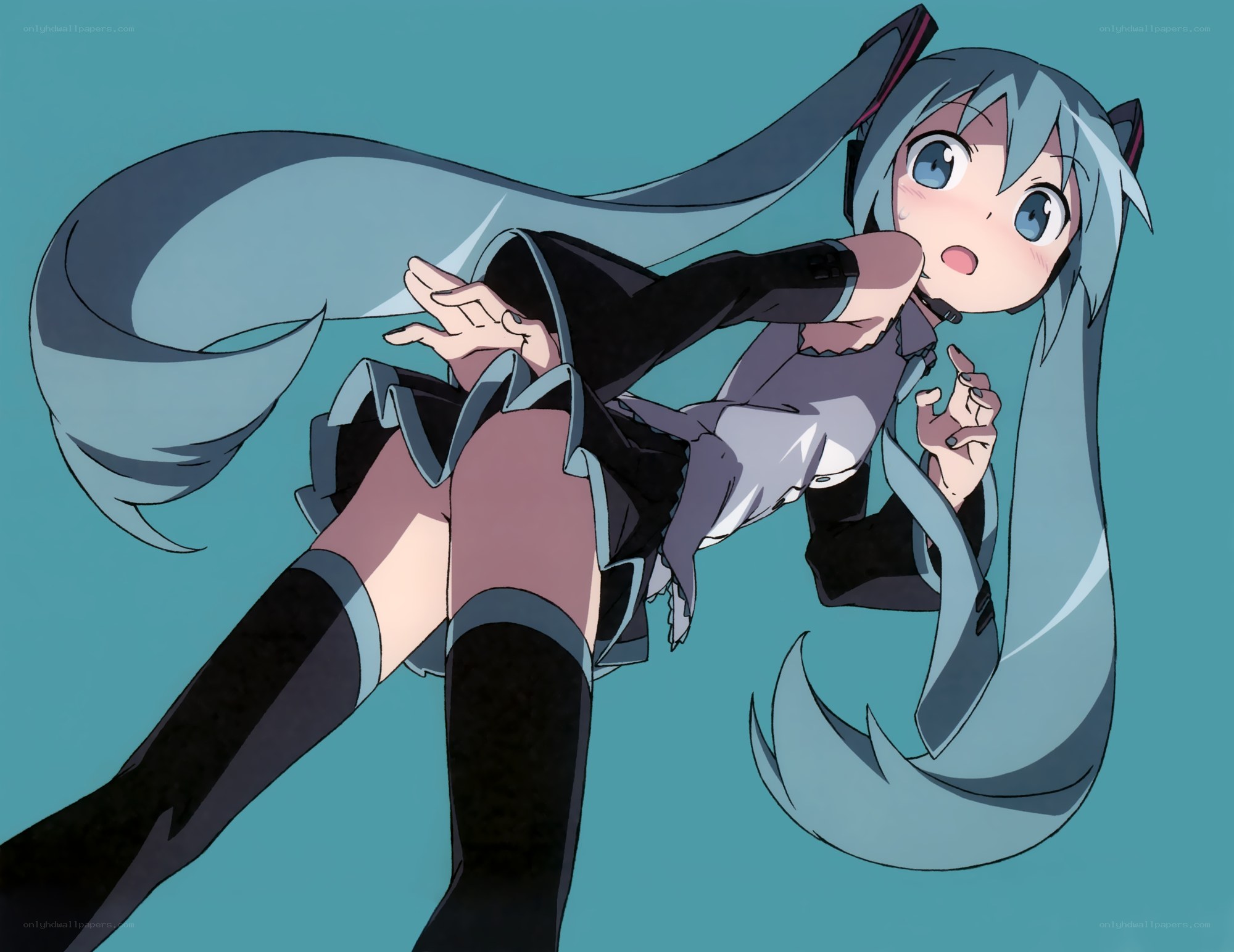 Miku in dynamic pose