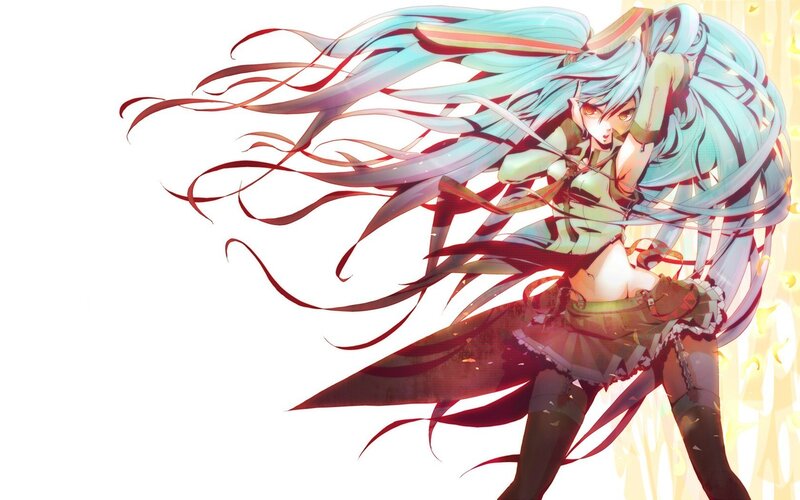 Miku in dynamic pose
