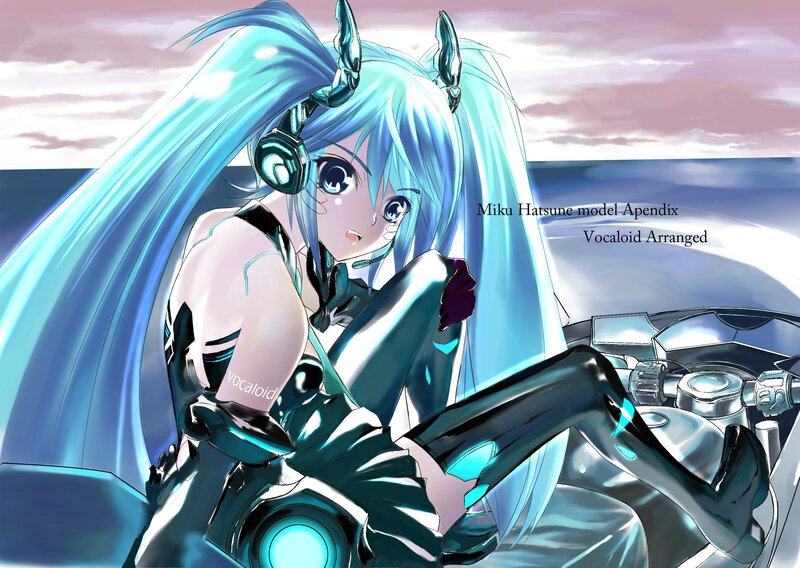 Miku in futuristic gear
