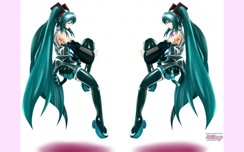 Miku in futuristic outfit