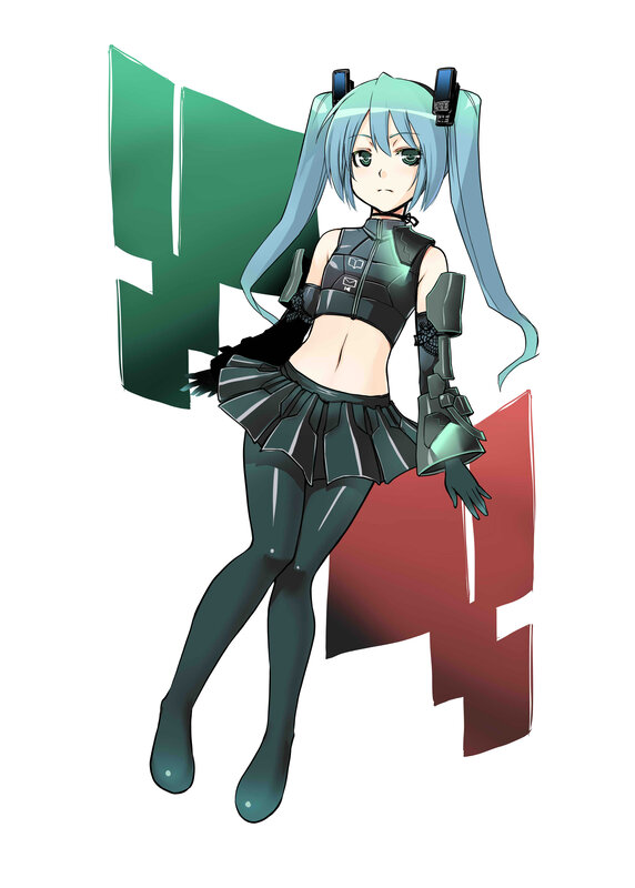 Miku in futuristic outfit