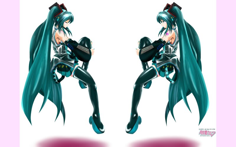 Miku in futuristic outfit