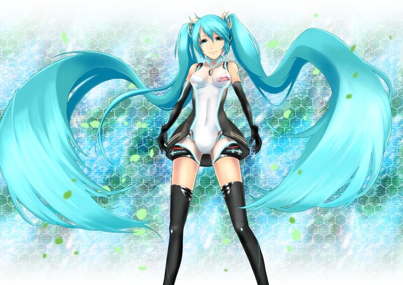 Miku in futuristic outfit