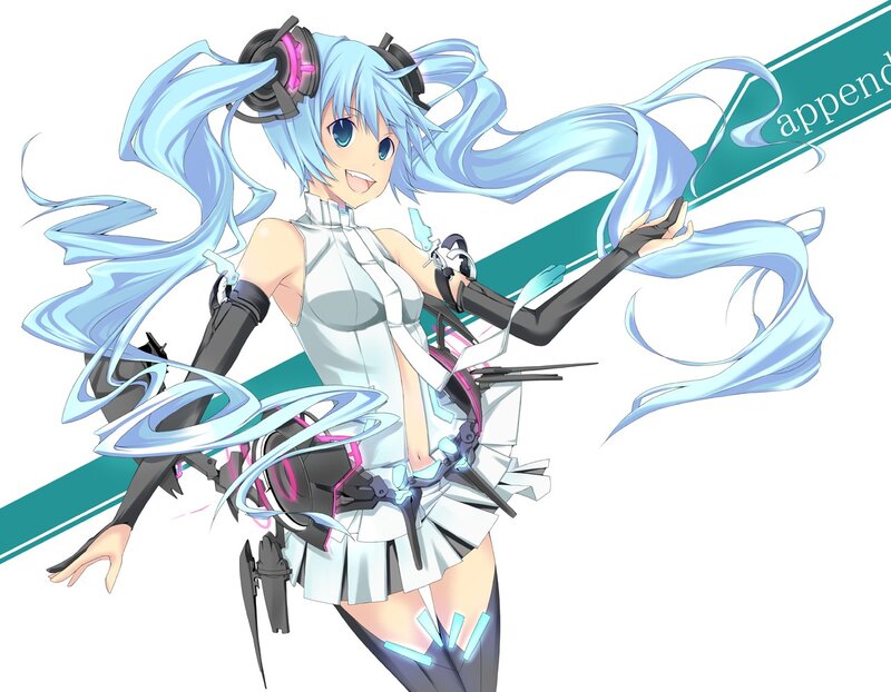 Miku in futuristic outfit
