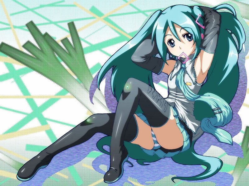 Miku in futuristic outfit