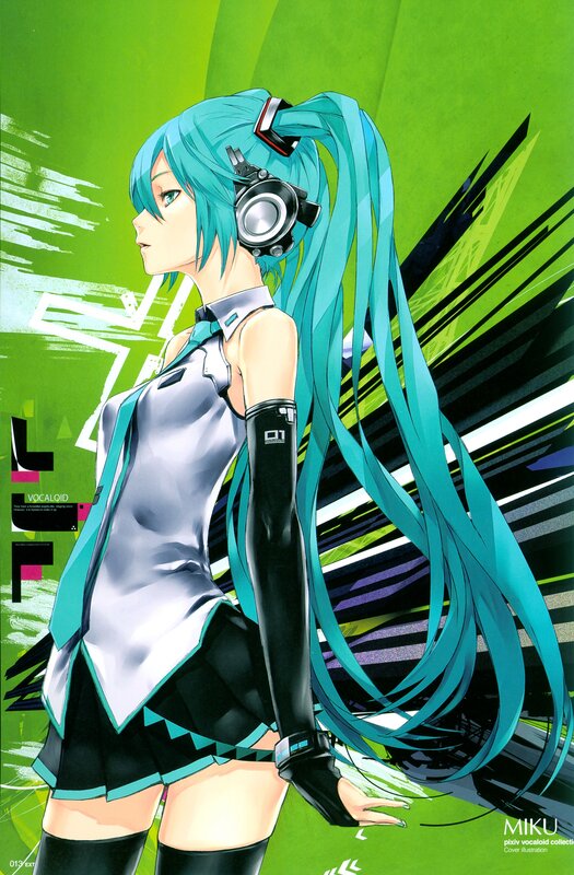 Miku in futuristic outfit