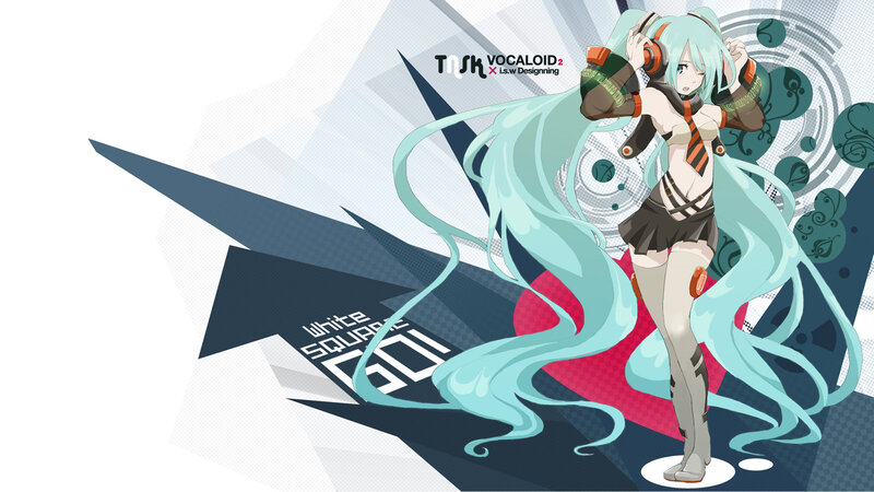 Miku in futuristic outfit