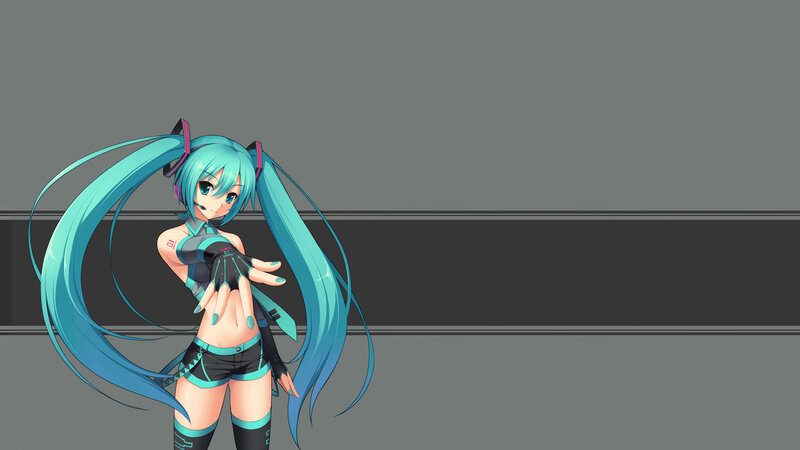 Miku in futuristic outfit