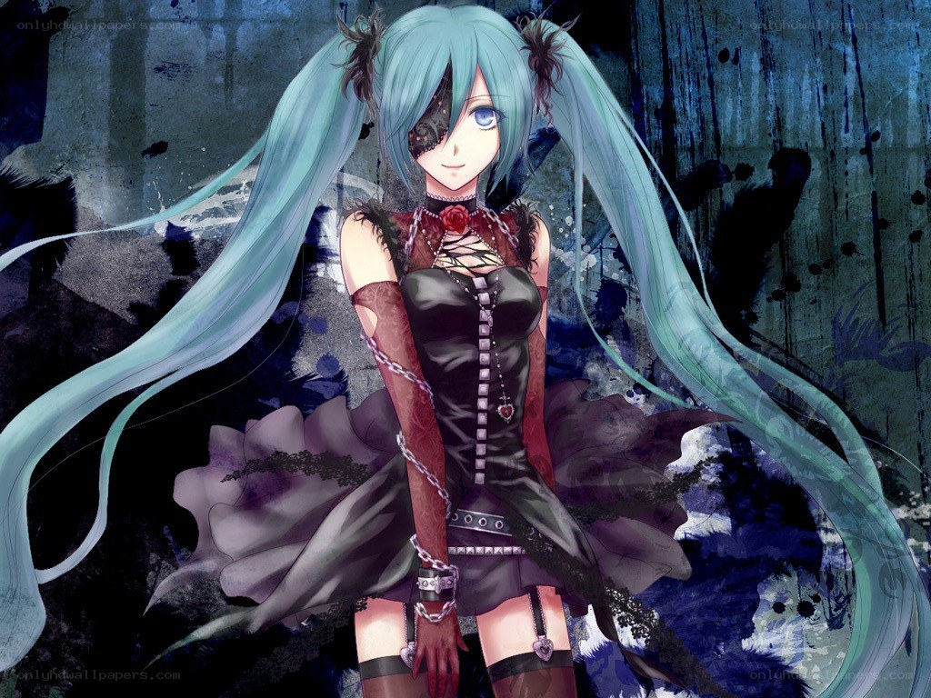 Miku in gothic dress