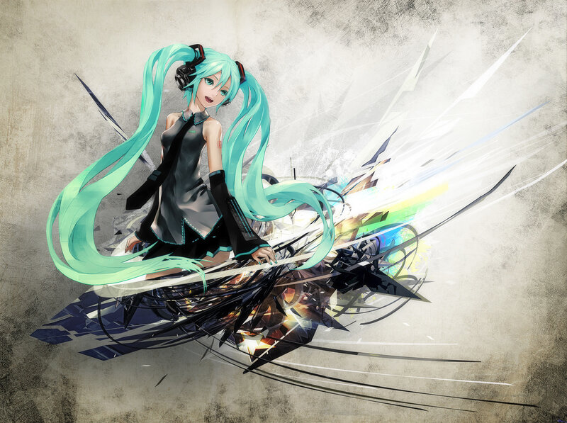 Miku in motion artwork