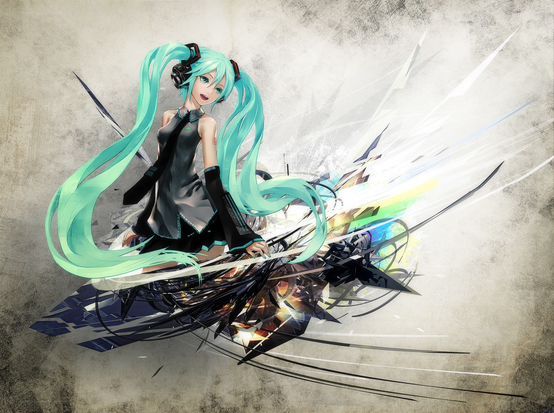 Miku in motion artwork