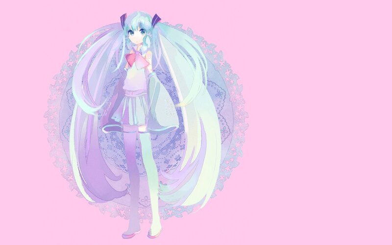 Miku in pastel dress