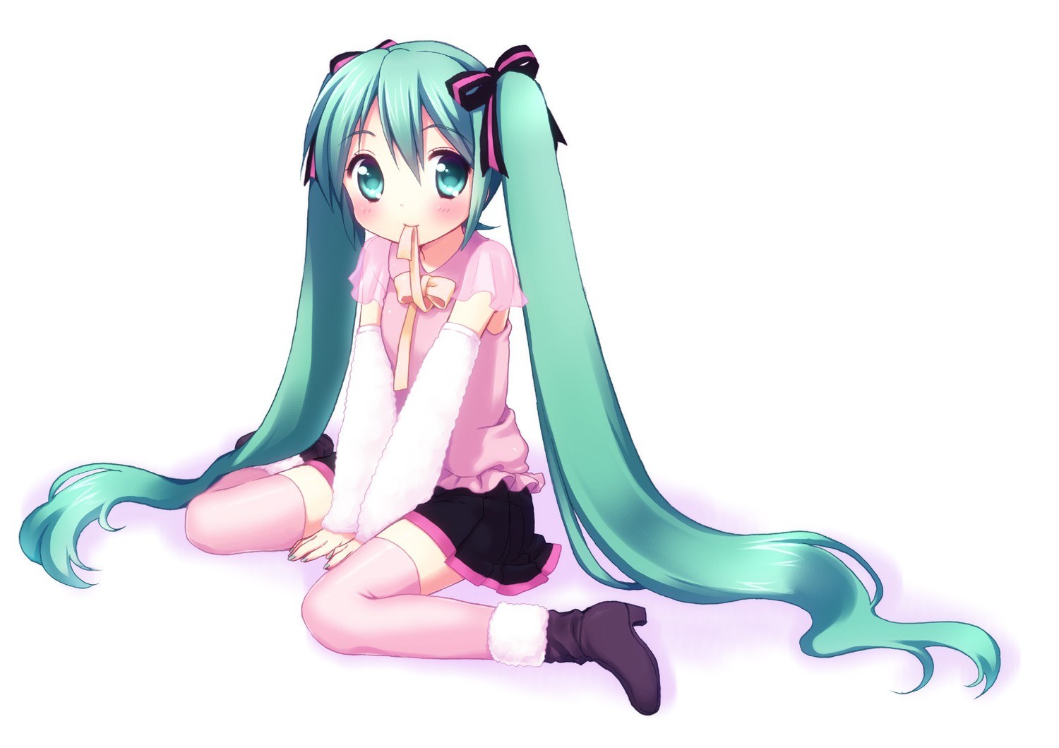 Miku in pink outfit