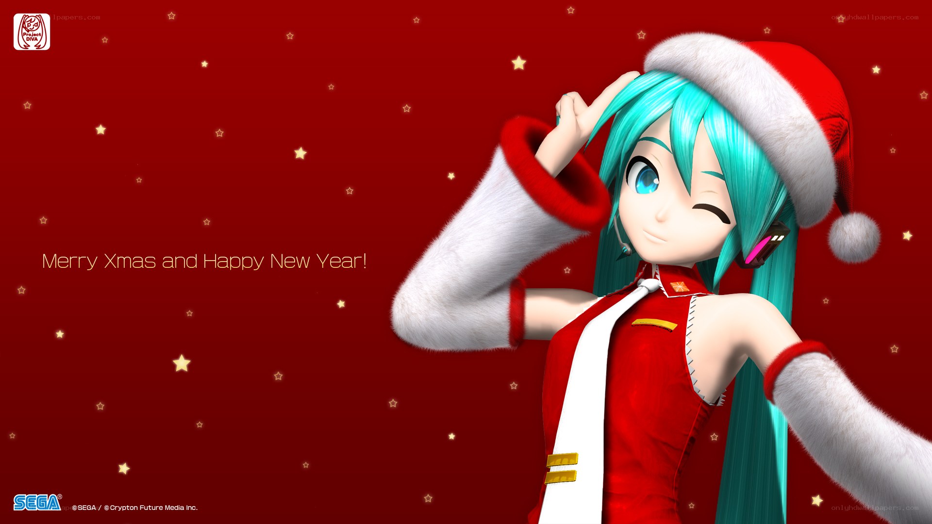 Miku in Santa outfit