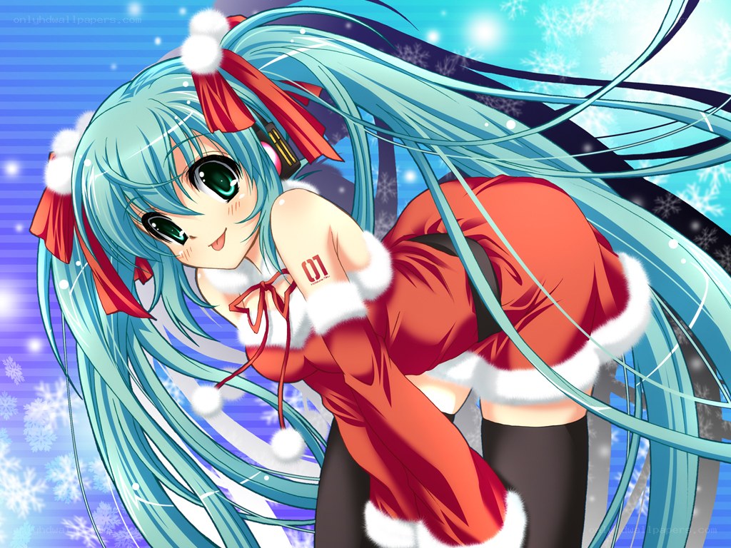 Miku in Santa outfit
