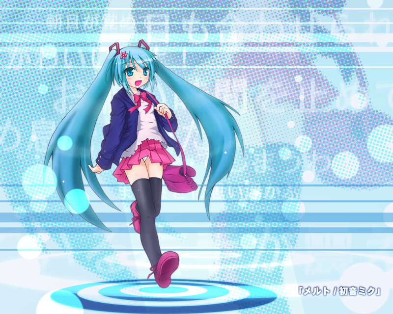 Miku in school outfit