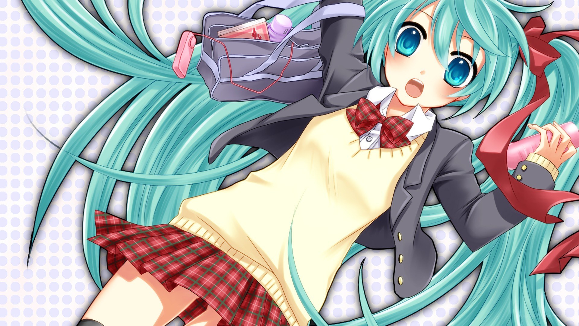 Miku in school uniform