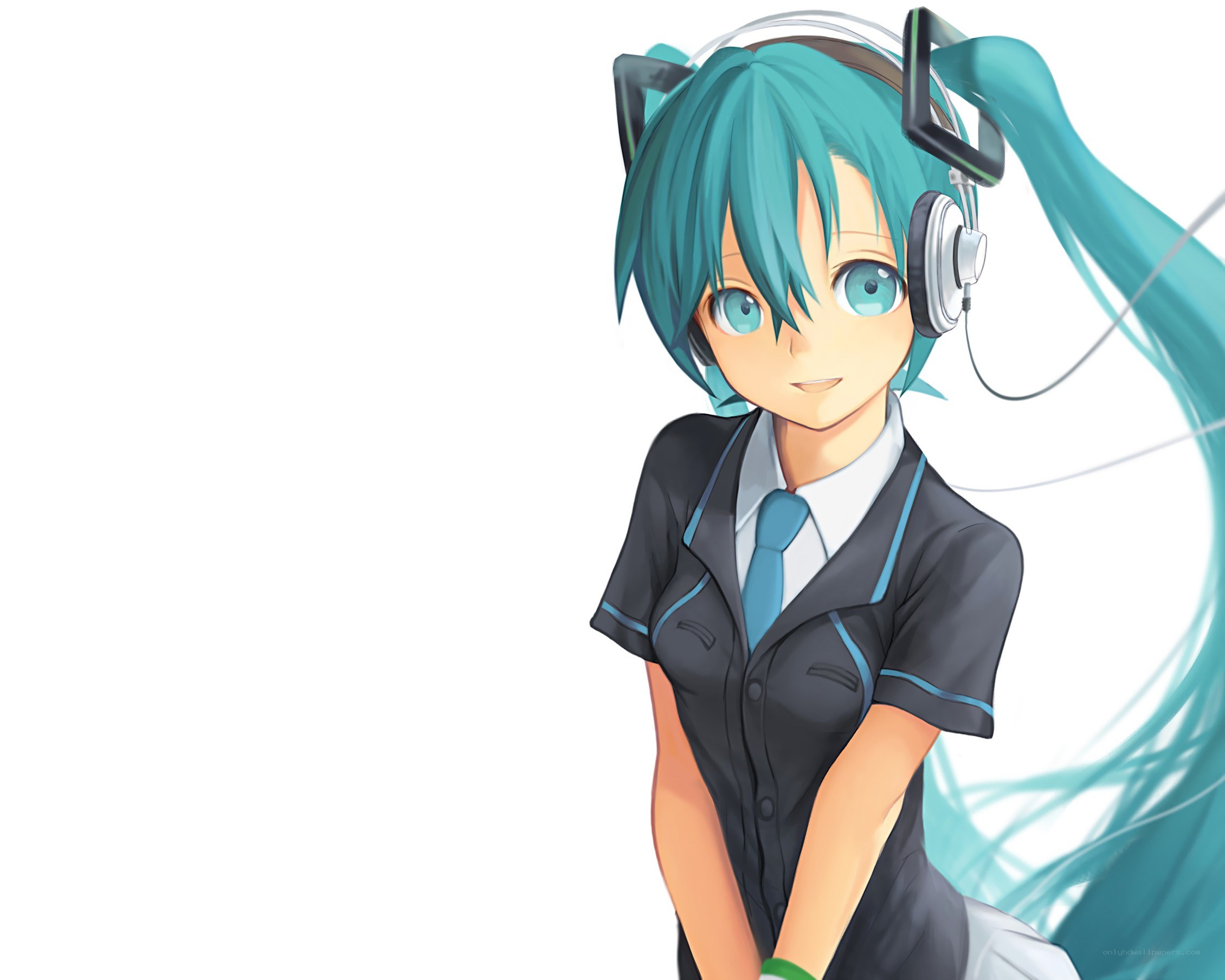 Miku in school uniform