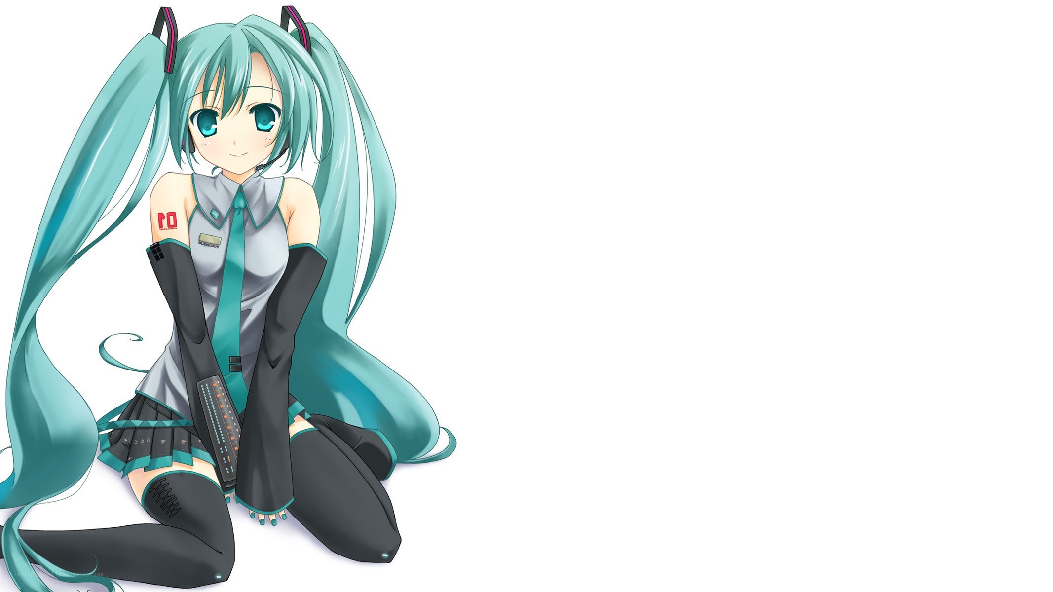 Miku in school uniform