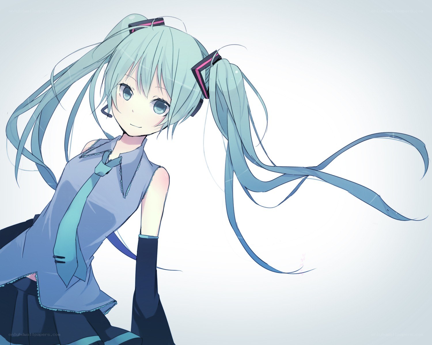 Miku in school uniform