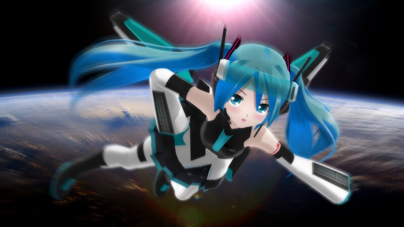 Miku in space suit