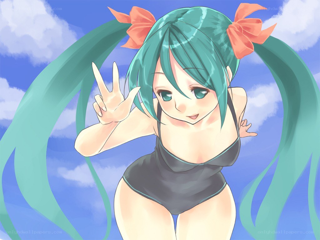 Miku in swimsuit
