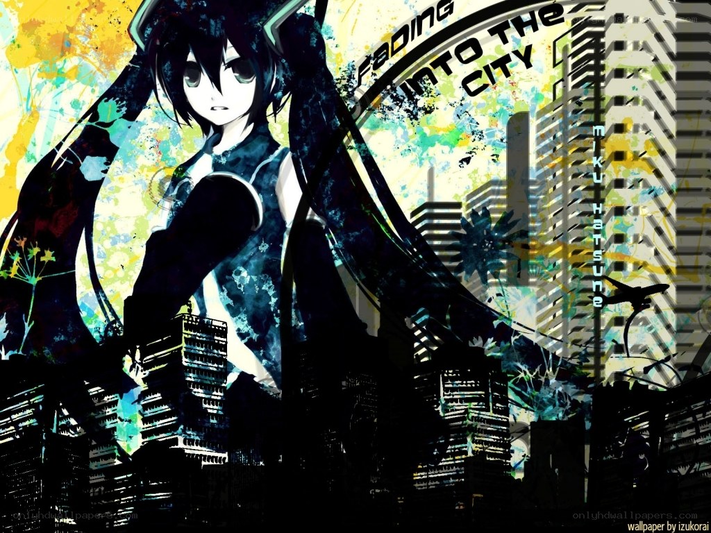 Miku in the city