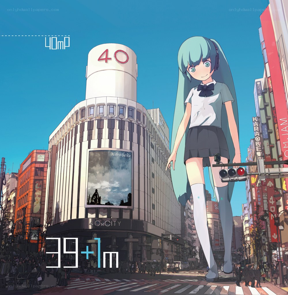 Miku in the city