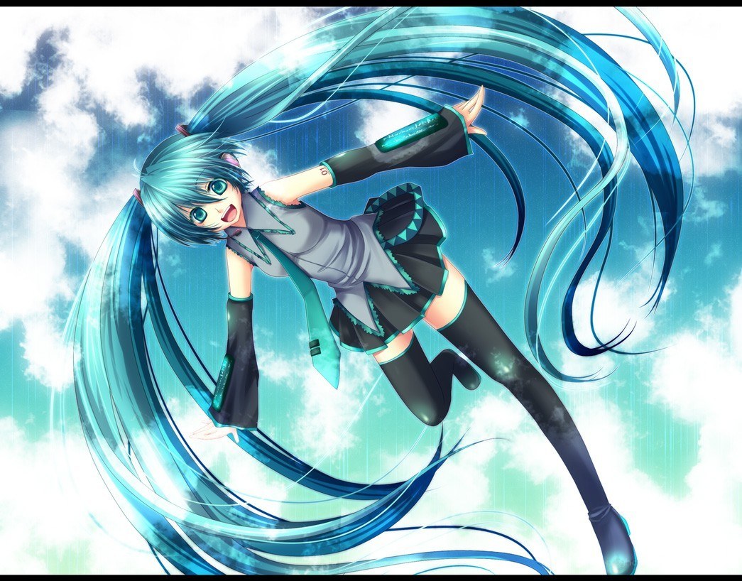 Miku in the rain