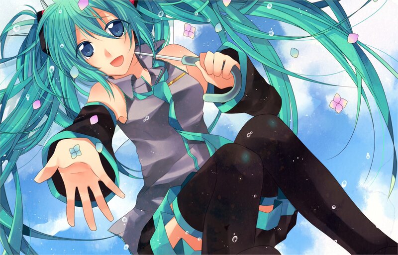 Miku in the sky