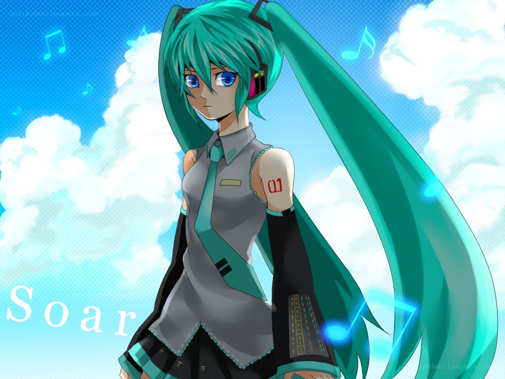 Miku in the sky
