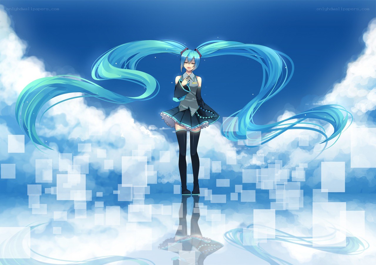 Miku in the sky