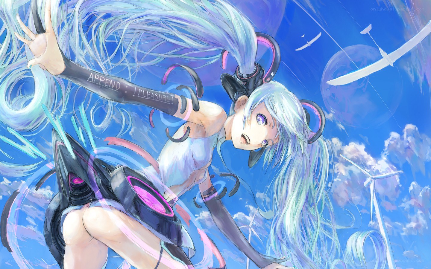 Miku in the sky