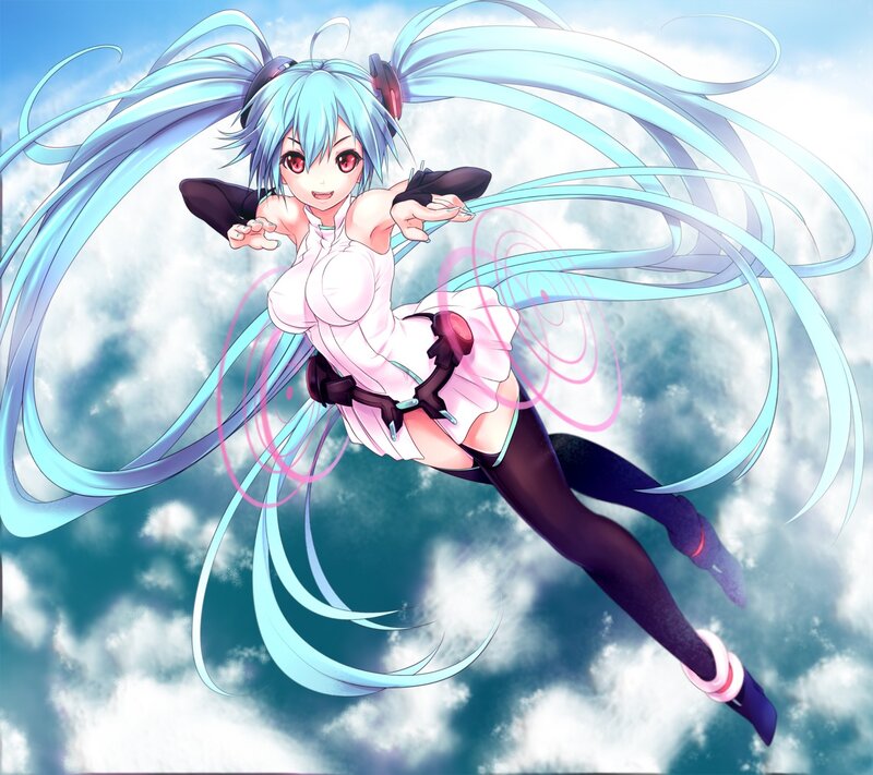 Miku in the sky