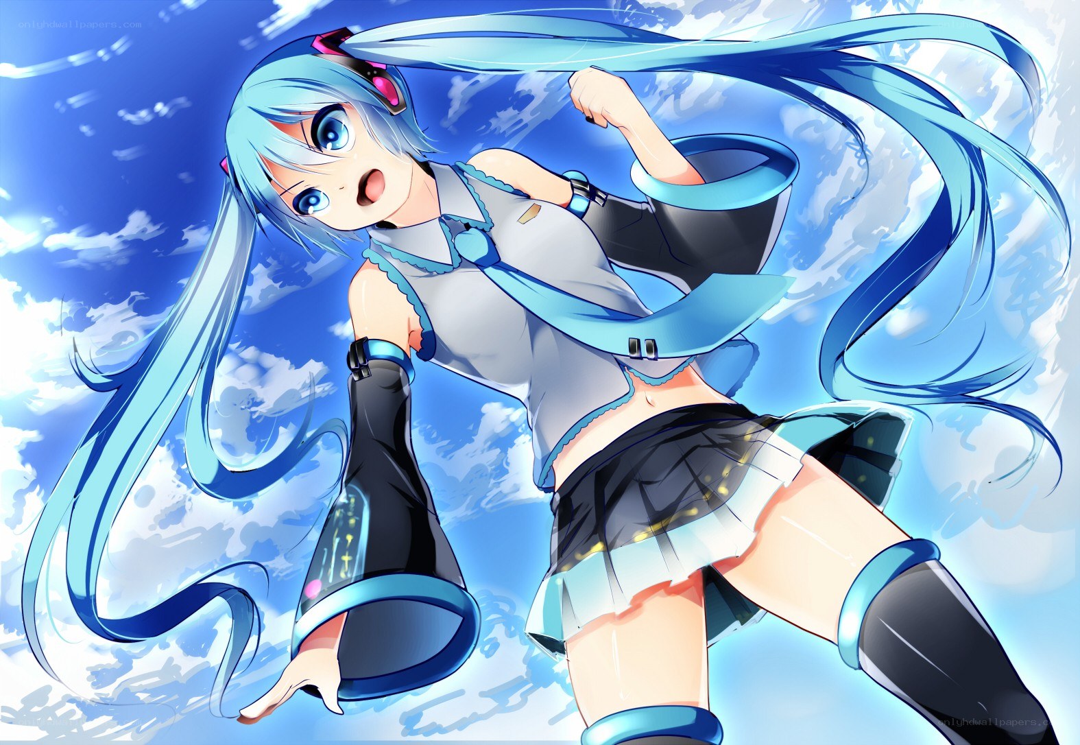 Miku in the sky