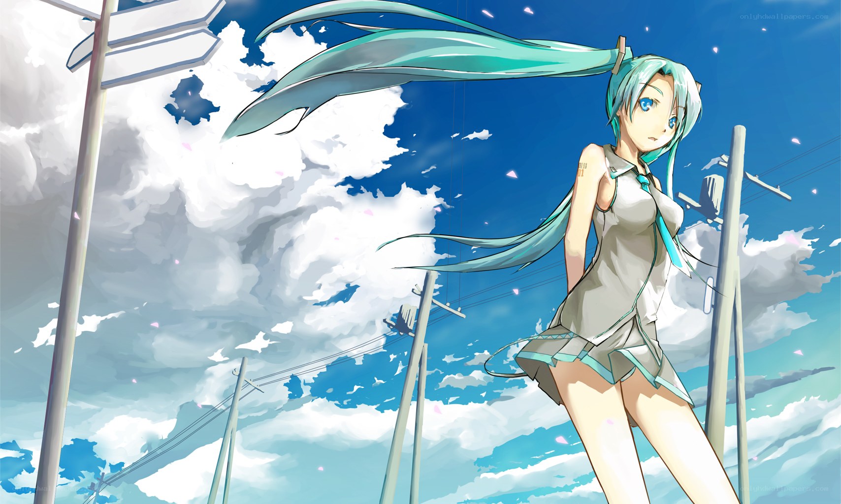 Miku in the sky