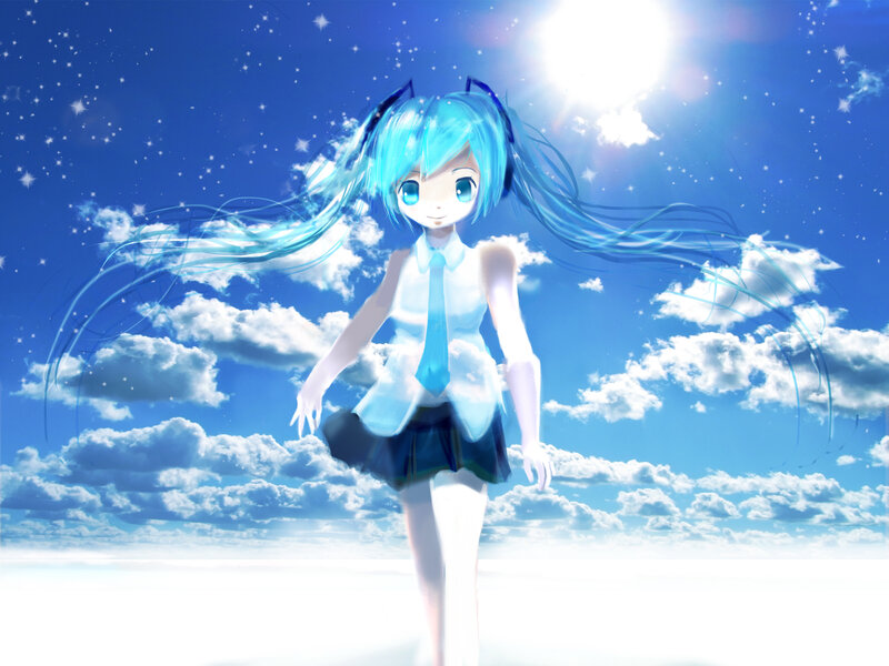 Miku in the sky