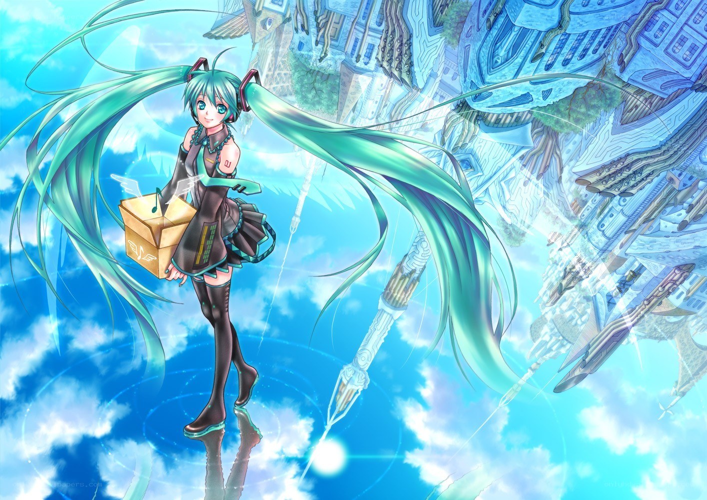 Miku in the sky
