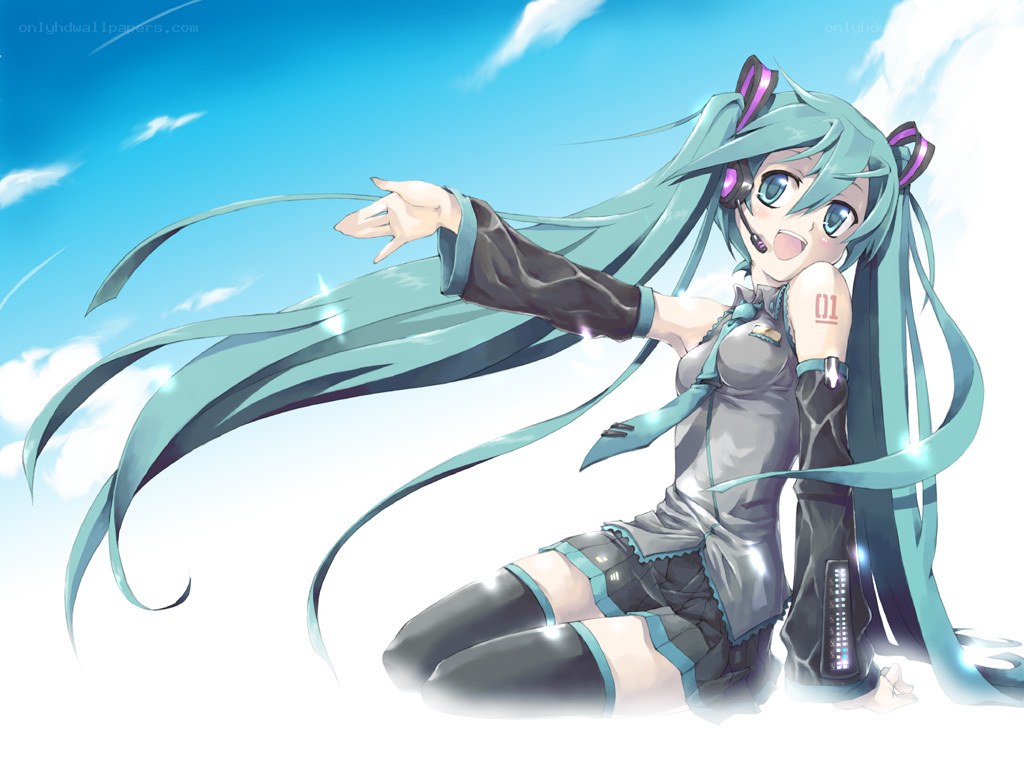 Miku in the sky