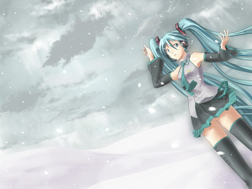 Miku in the snow