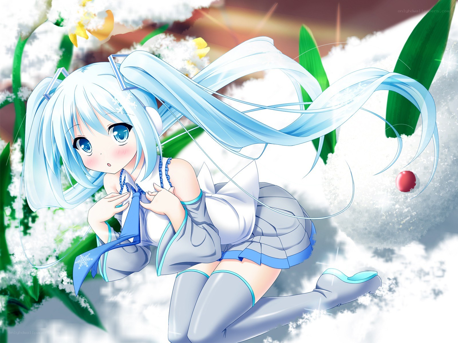 Miku in the snow