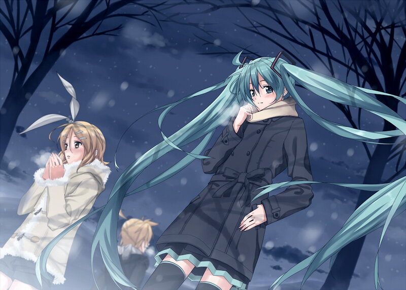 Miku in the snow