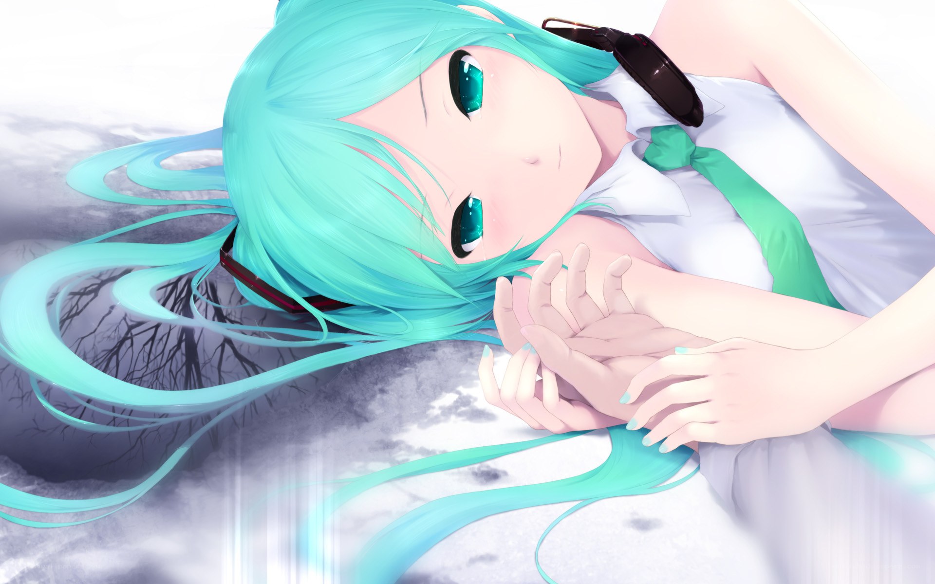 Miku in the snow