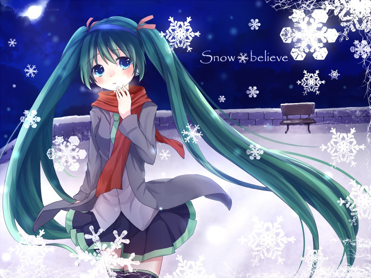 Miku in the snow