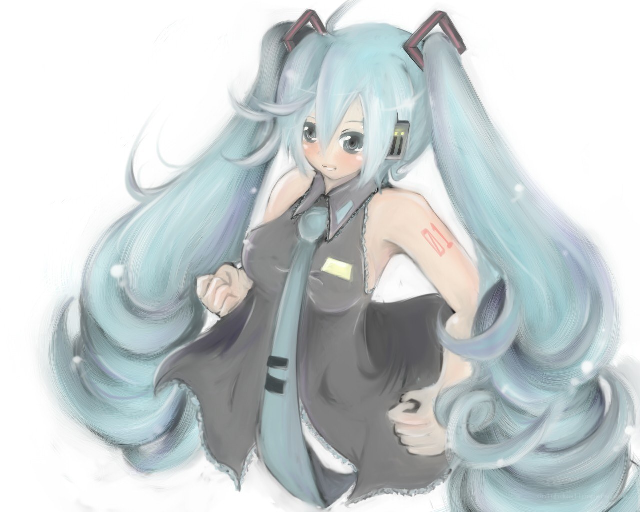 Miku in the snow
