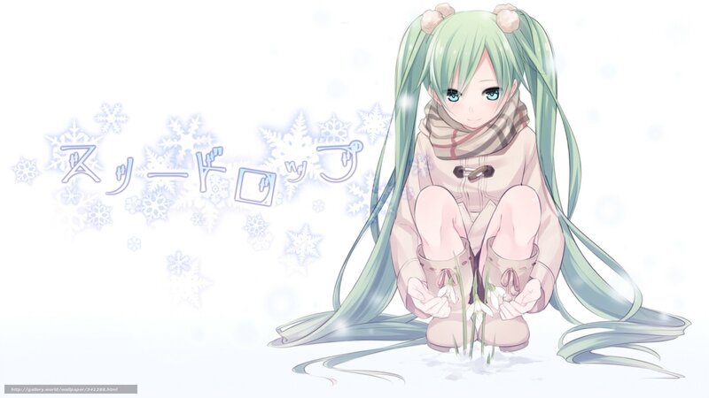 Miku in the snow