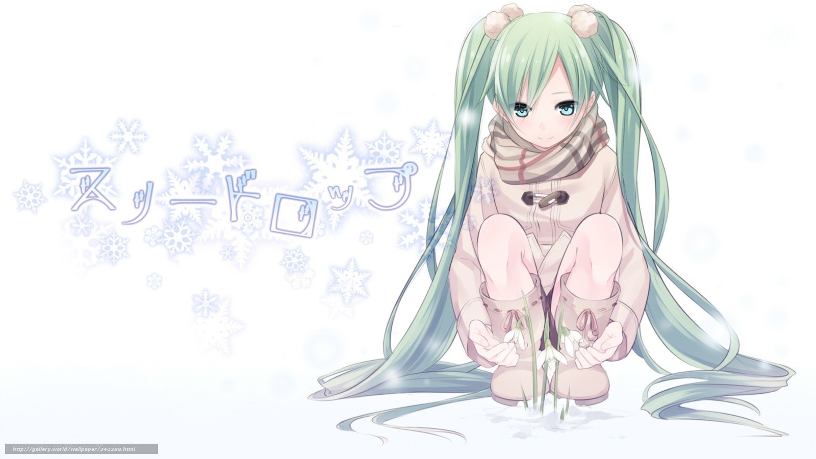Miku in the snow