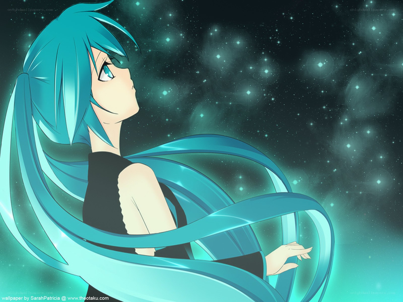 Miku in the starry sky