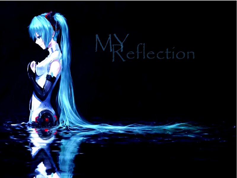 Miku in the water