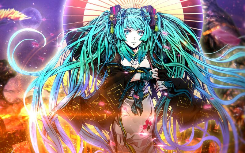 Miku in traditional attire